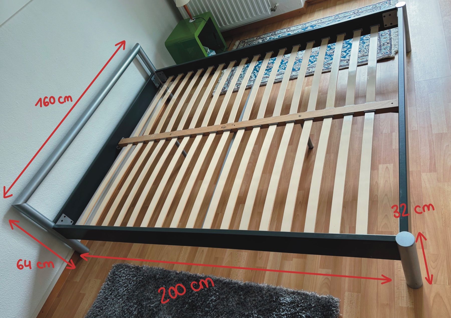 Betten: Lit 160x200 cm – Gebraucht aus Wavre von margot0210