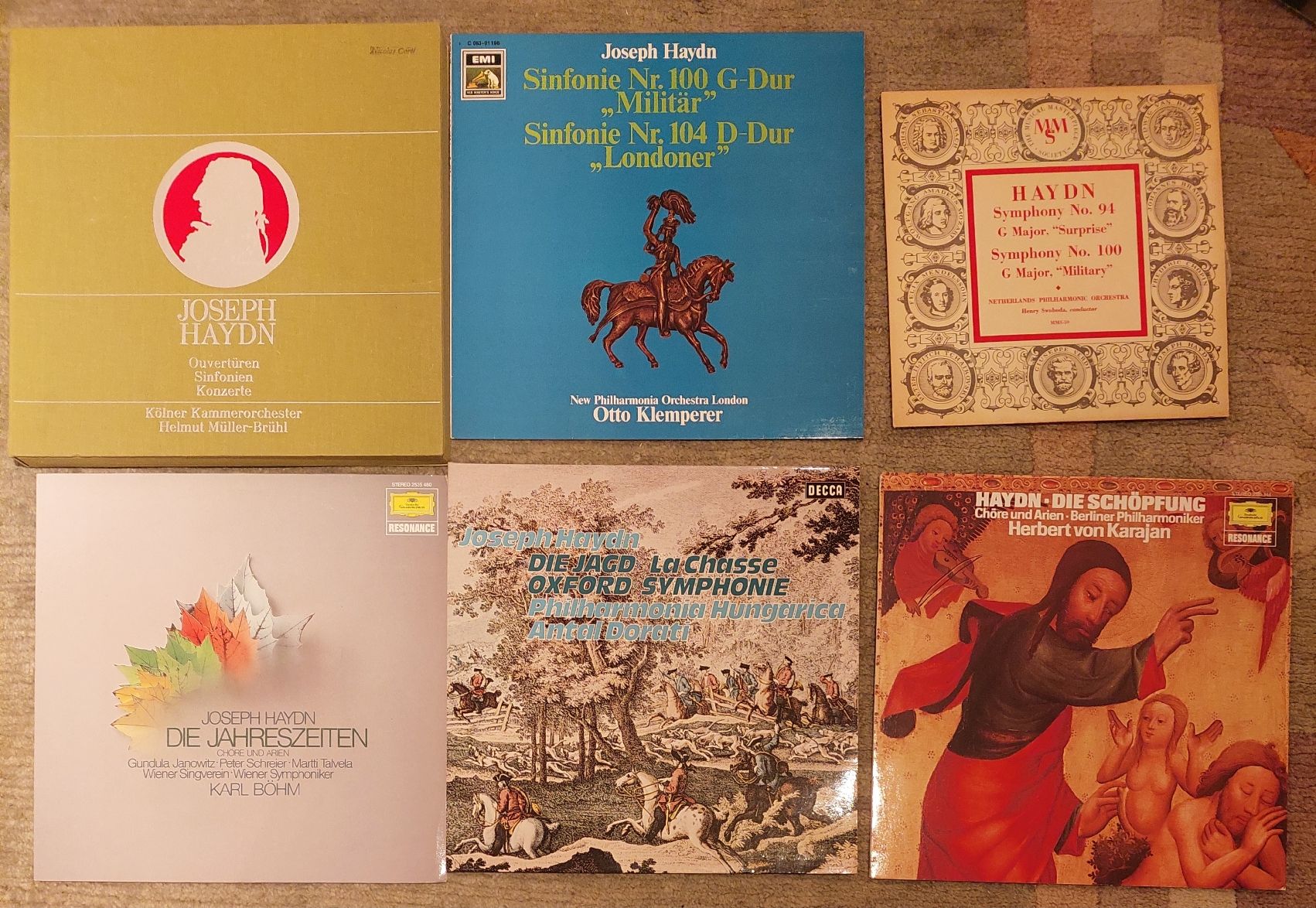 Schallplatten: 7 LPs. mit Werken von Haydn – Gebraucht aus Zürich von Cortin