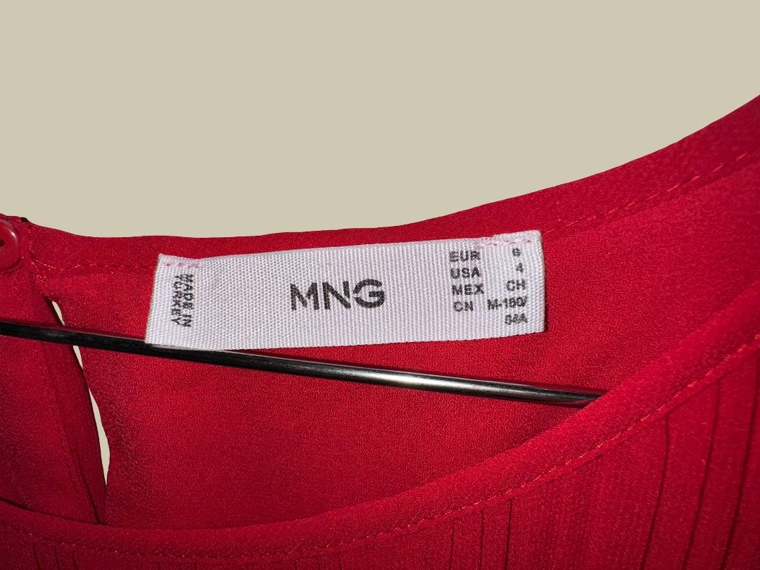 Mango Vestiti: MANGO RED MIDI DRESS – Nuovo (secondo la descrizione) da Nyon venduto da jen_7dfc 5