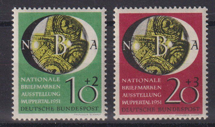 Tutti i francobolli: BRD 1951: Briefmarkenausstellung ** - Ka.t 90.-- – Nuovo (secondo la descrizione) da Eschlikon TG venduto da PhilCon