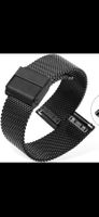 21mm Mesh Uhrenarmband Schwarz Edelstahl