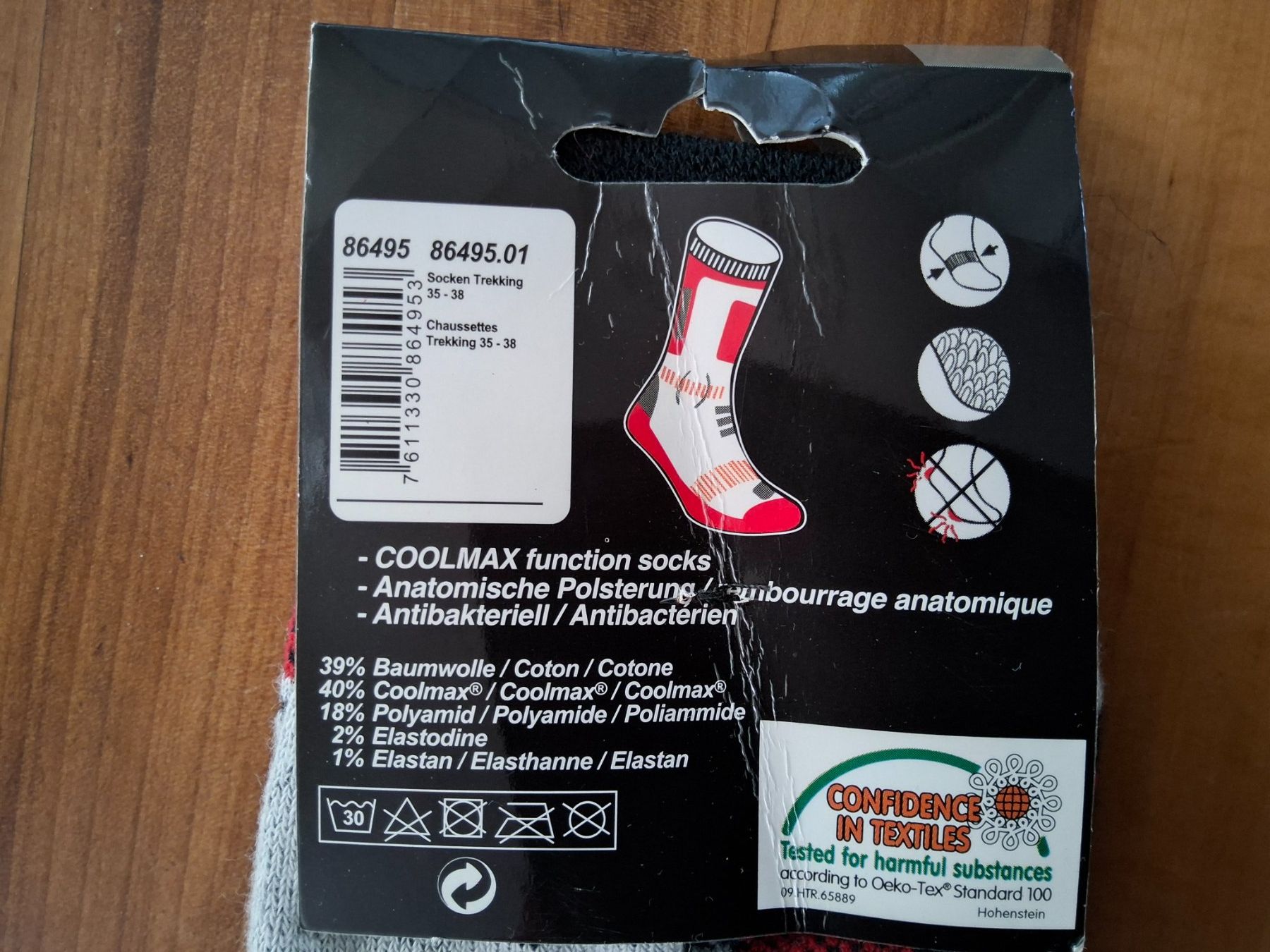 Calze: Trekking Socken 2 Paar – Usato da Sachseln venduto da Cadfael1 3