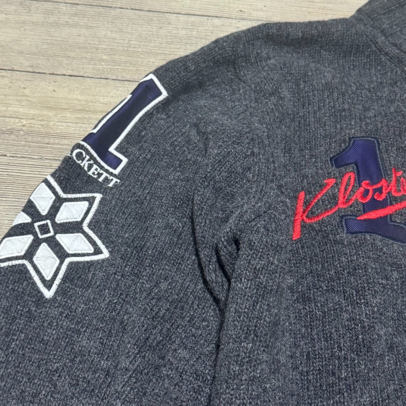 Hackett Giacche: Hackett Klosters snow polo knitted jacket vintage strickjack – Usato da St. Gallen venduto da sourced_limited 2