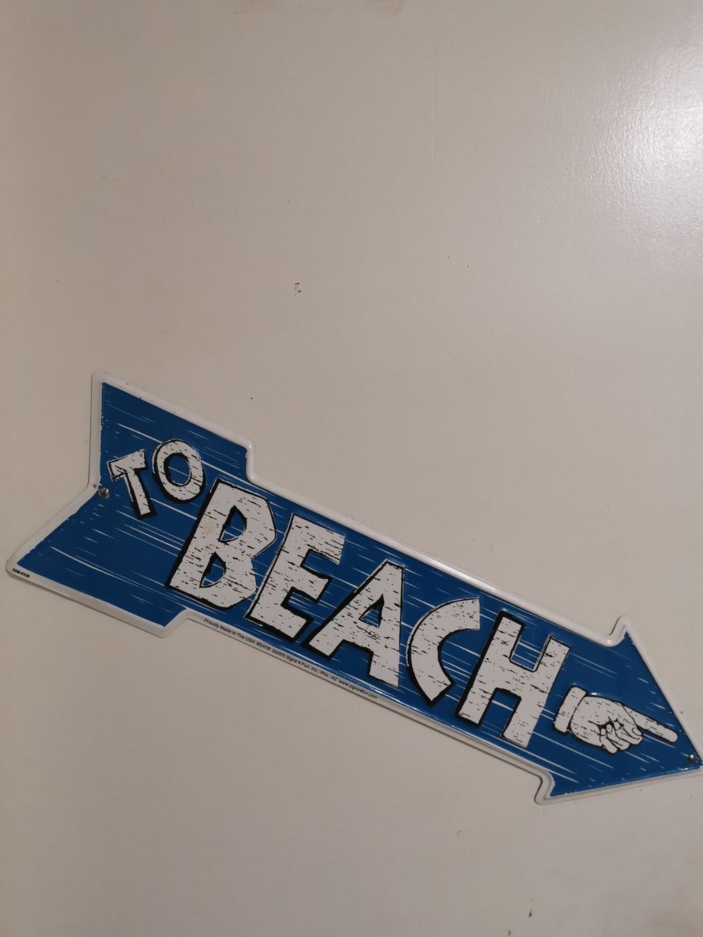 Insegne: Blechschild To Beach – Usato da Koppigen venduto da mic_v7ms
