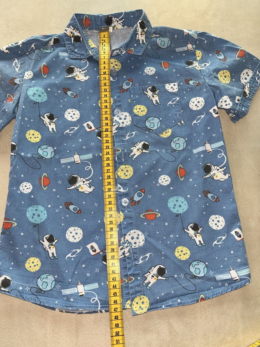Camicie, T-shirt & Polo: Sommer Hemd Gr. 116 Baumwolle  – Usato da Meilen venduto da Exclusive00 1
