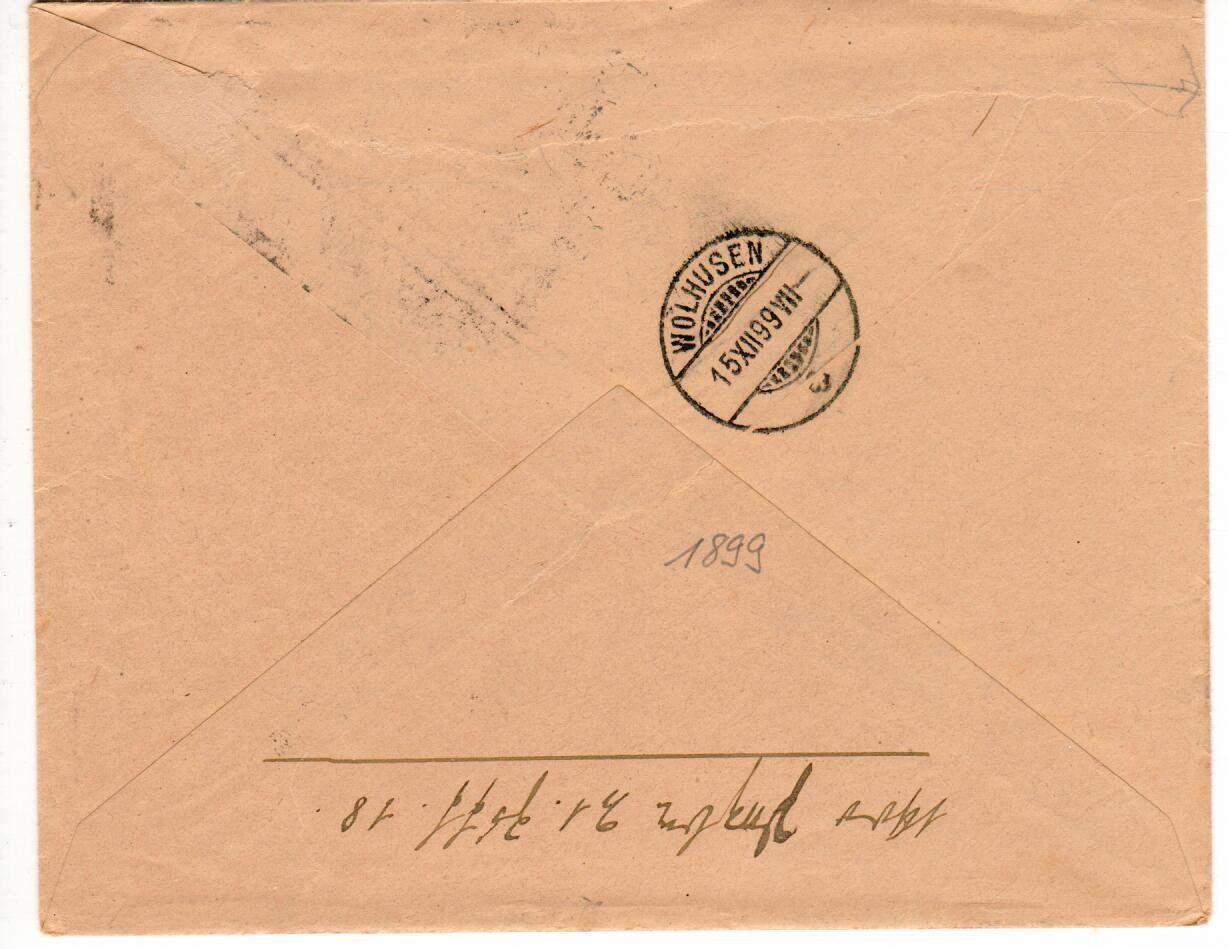 Tutti i francobolli: R - Brief aus Luzern 1899 – Usato da Wolhusen venduto da Curver9 1