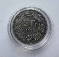 1879 2 Franken ss+ mit schöner Patina