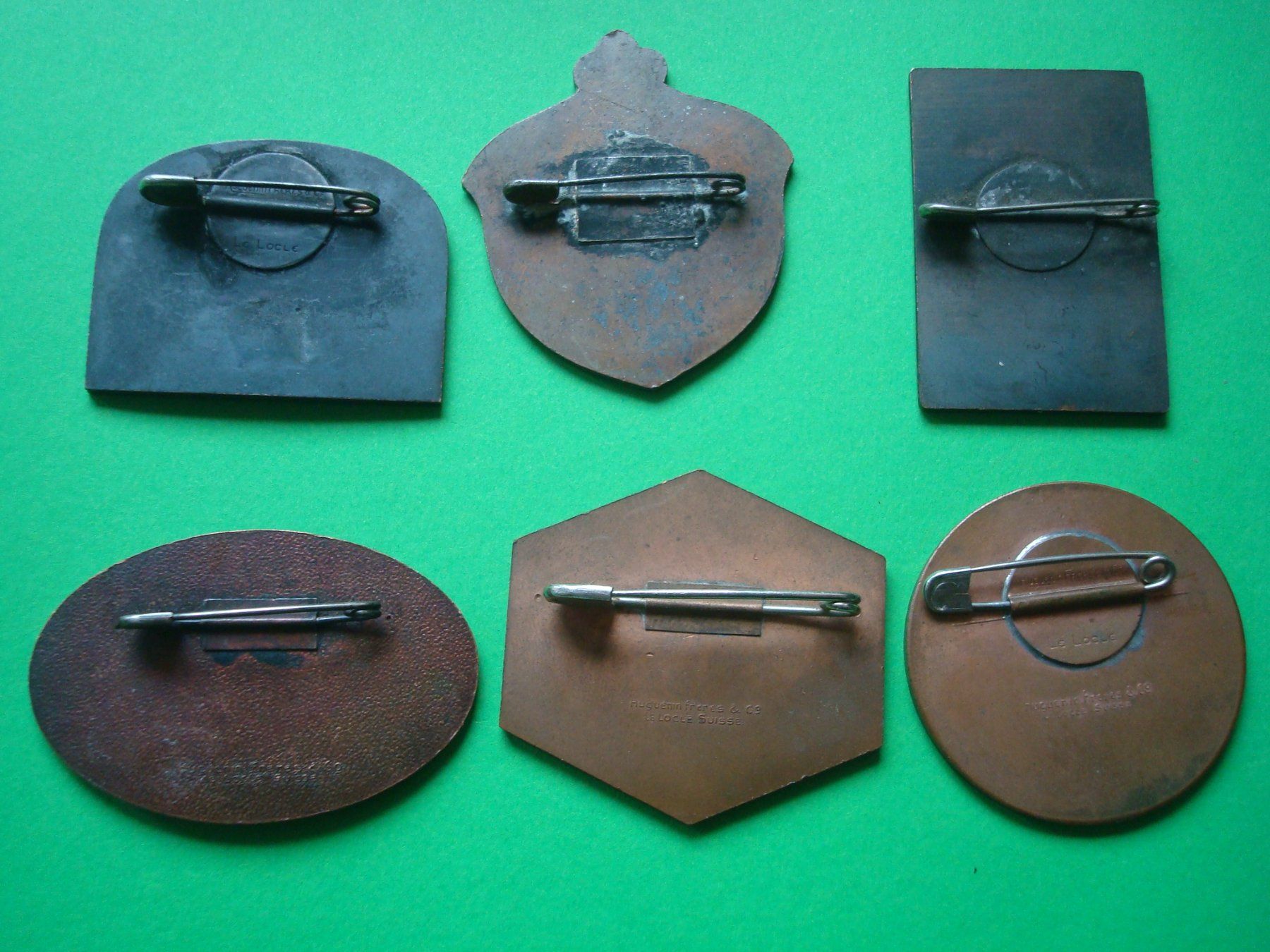 Placchette & Badge: Plaketten Kupfer 1926 bis 1931 – Usato da Riehen venduto da Baerewaegli 1