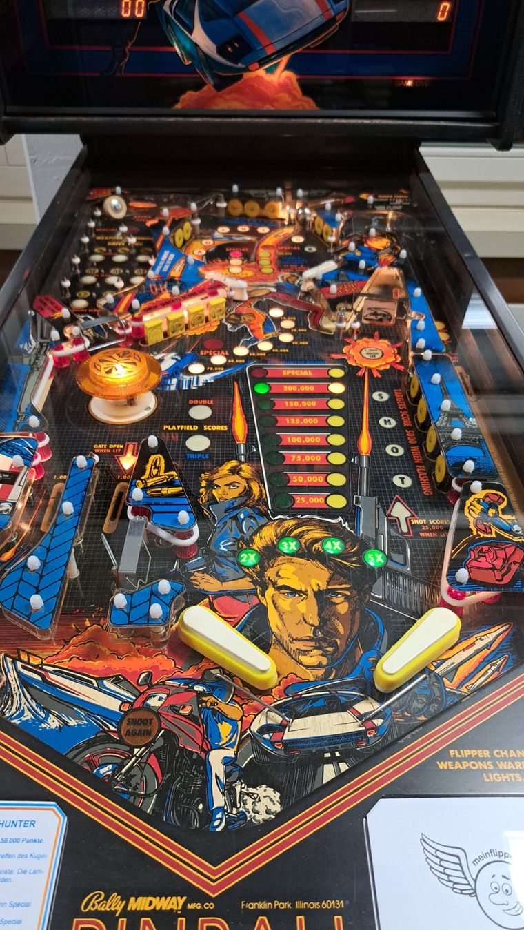 Flipper: Flipperkasten "Spy Hunter" von Bally - revidiert – Usato da Wil venduto da meinflipper 2