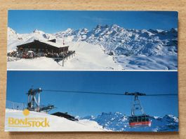Postkarte Bonistock/ Melchsee-Frutt, Seilbahn , mit Marke
