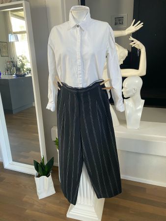 designer paris leinen set:sandro hose + claudie pierlot hemd