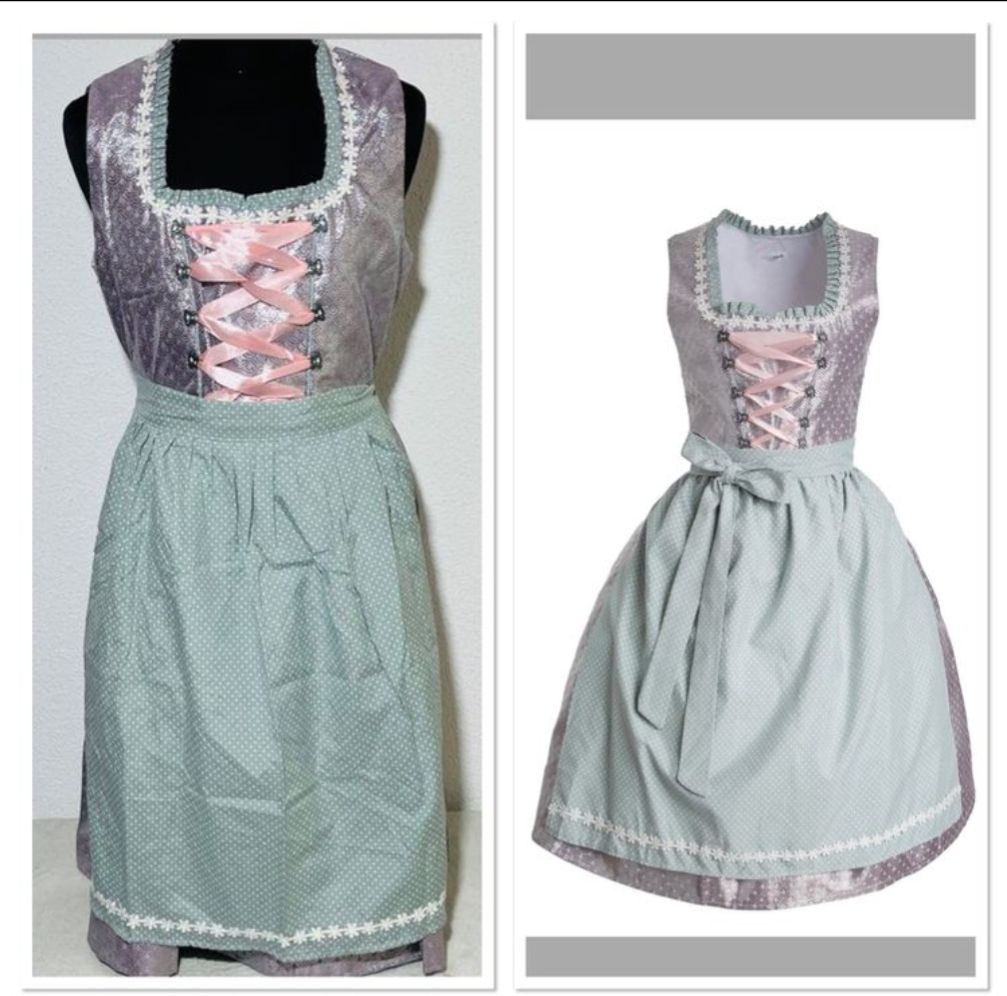 Kostüme: Ausverkauf Midi-Dirndl Oberammergau Gr. S – Neu und originalverpackt aus Oberegg von MR-shop