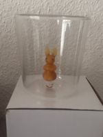 3 Stk.Süsses Osterhasen Glas - Deko  Neu! (Os.2)