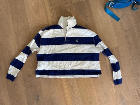 Polo Ralph Lauren Rugby Shirt Blau Weiss Grösse L