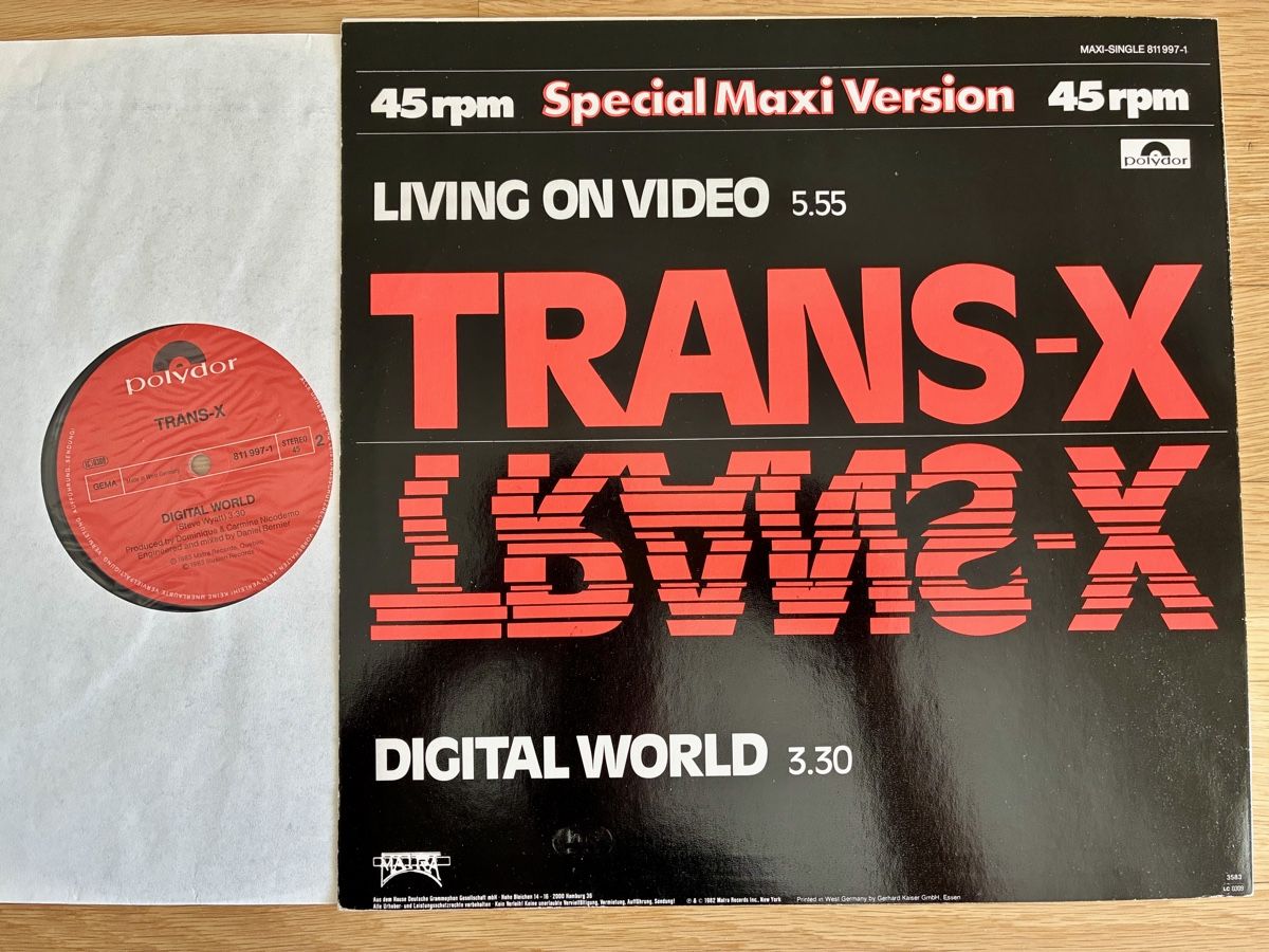 Schallplatten: TRANS-X / LIVING ON VIDEO (1983) – Gebraucht aus Sarnen von m-basic 1