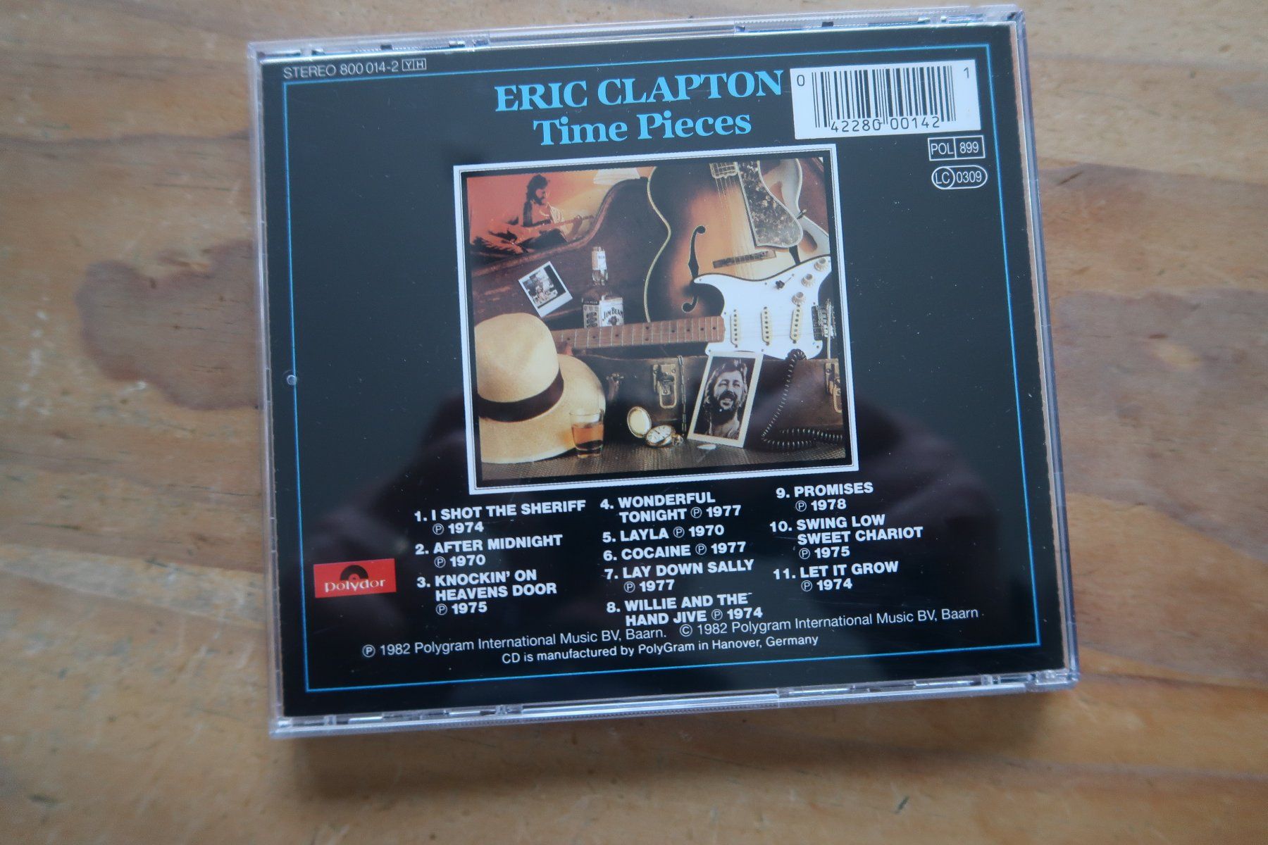 CDs: ERIC CLAPTON - TIME PIECES - THE BEST OF - CD – Gebraucht aus Basel von Patiscat 1