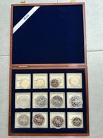 Münzsammlung Euro Präsidentschaft USA Holzbox guter Zustand