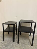 Regal schwarz Metall Wohnzimmermöbel 2er Set