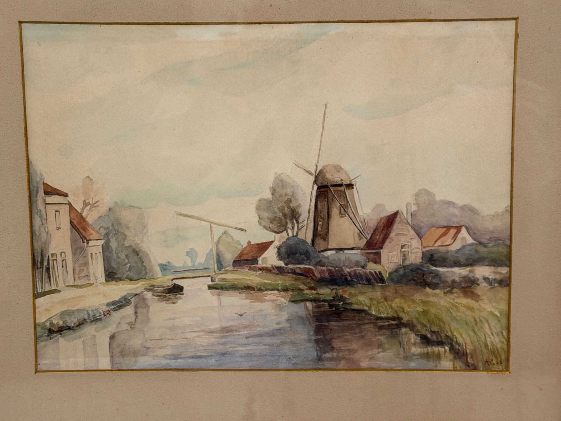 Gemälde: Antike Malerei Landschaft – Gebraucht aus Basel von PAUL_ART 1