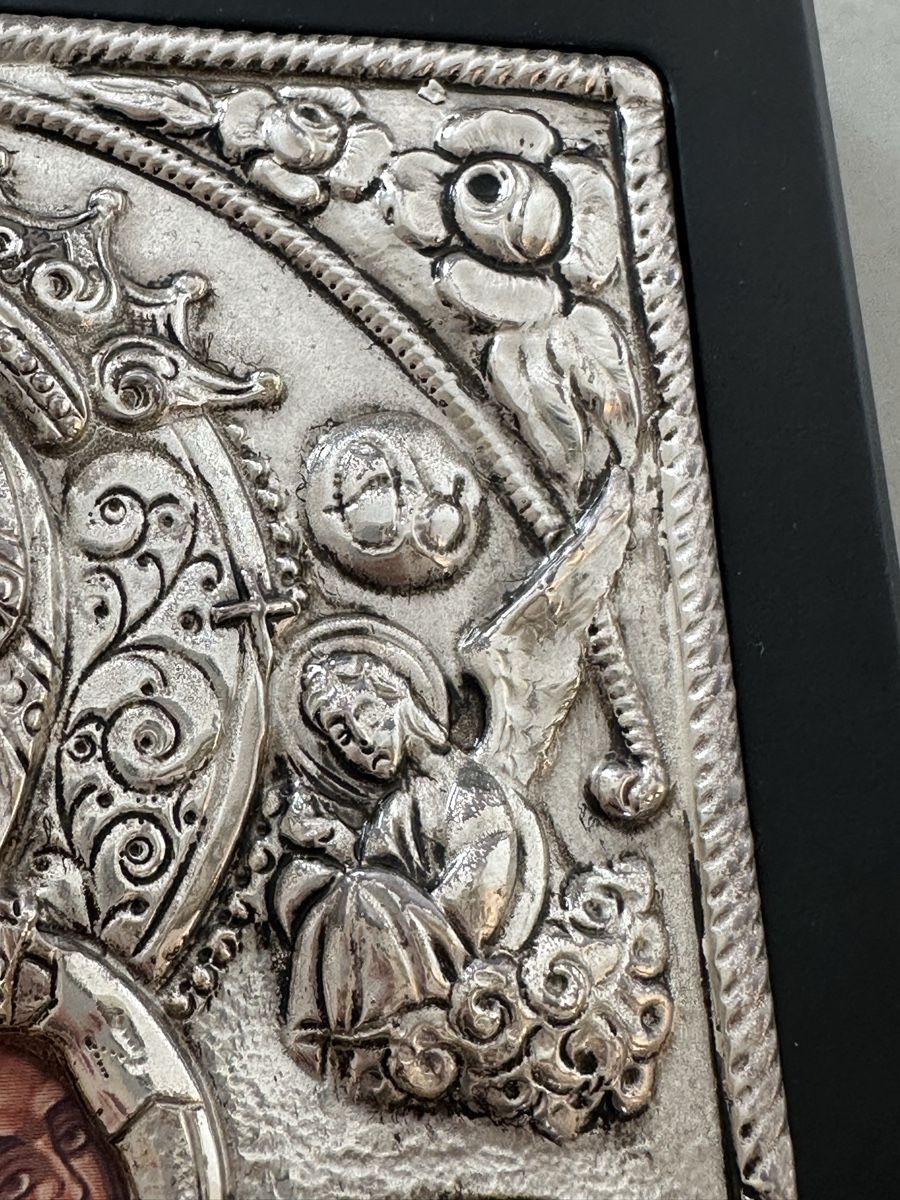 Dipinti: Silber Ikone Madonna mit Kind – Nuovo (secondo la descrizione) da Nebikon venduto da Vanessa2003 1