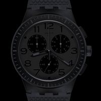 SWATCH Chronographe „Piège“, All black, No box & papers