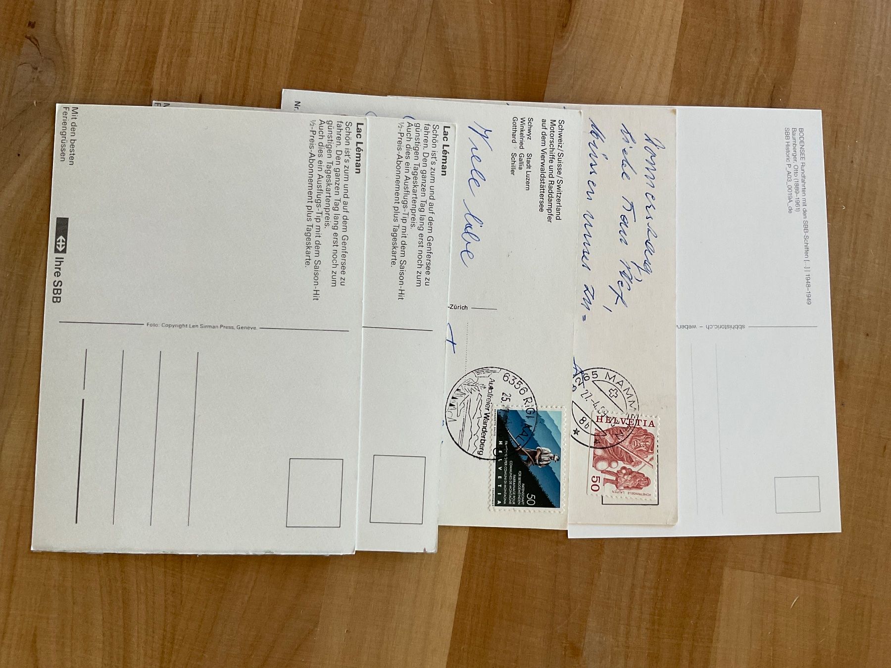 Cartoline postali: AK Schifffahrt in der Schweiz / Schiffe – Usato da Rümlang venduto da Kartenpost1 1