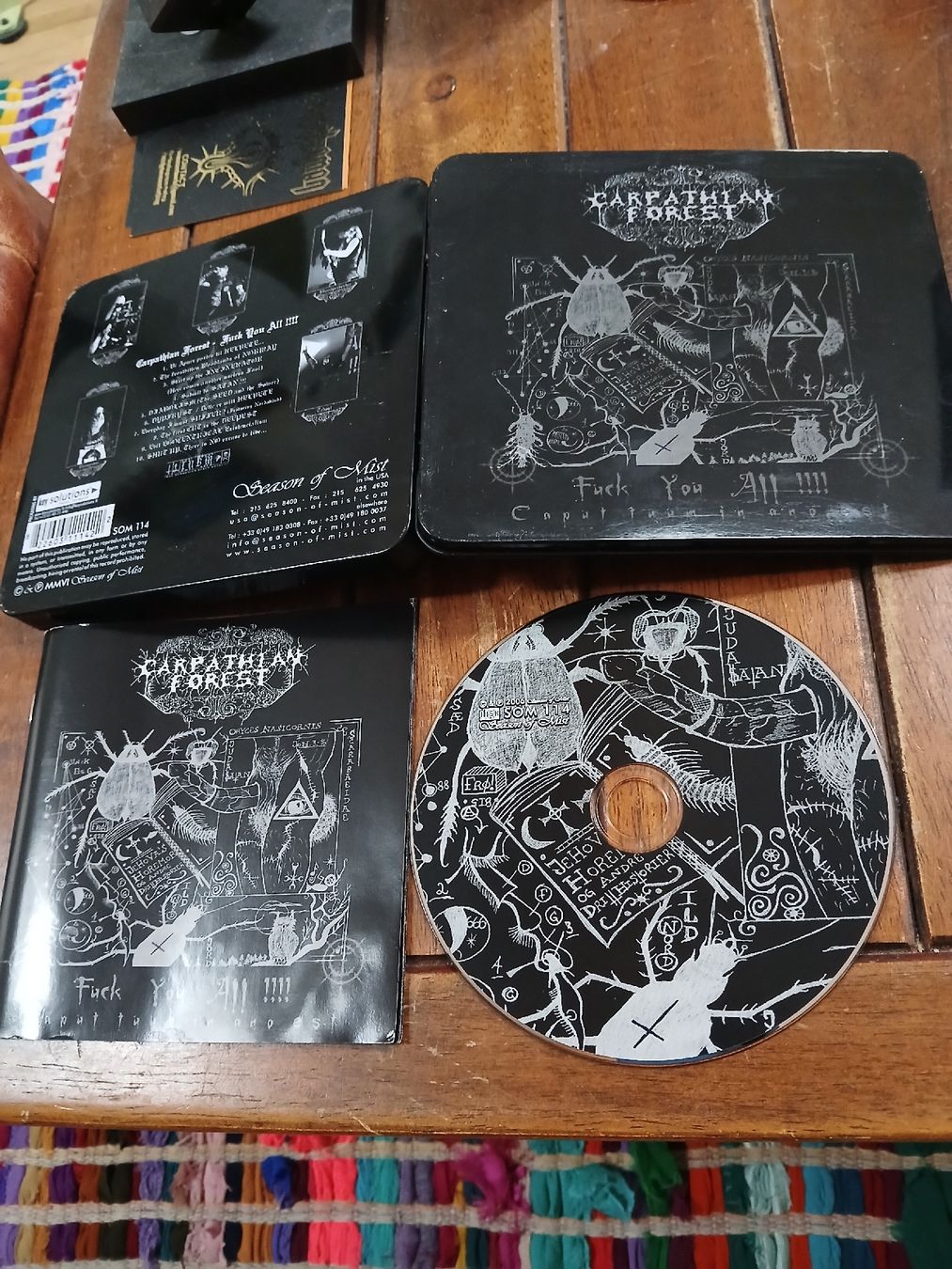 CD: carpathian Forest- fuck...(metal box) – Usato da St-Cergue venduto da VeganWarrior