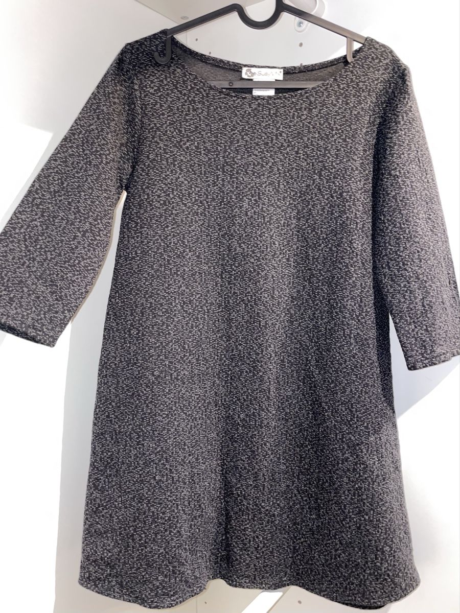 Kleider: Susy Mix Kleid, Grau-Schwarz, Grösse S – Neu (gemäss Beschreibung) aus Rorschacherberg von drdupor 1