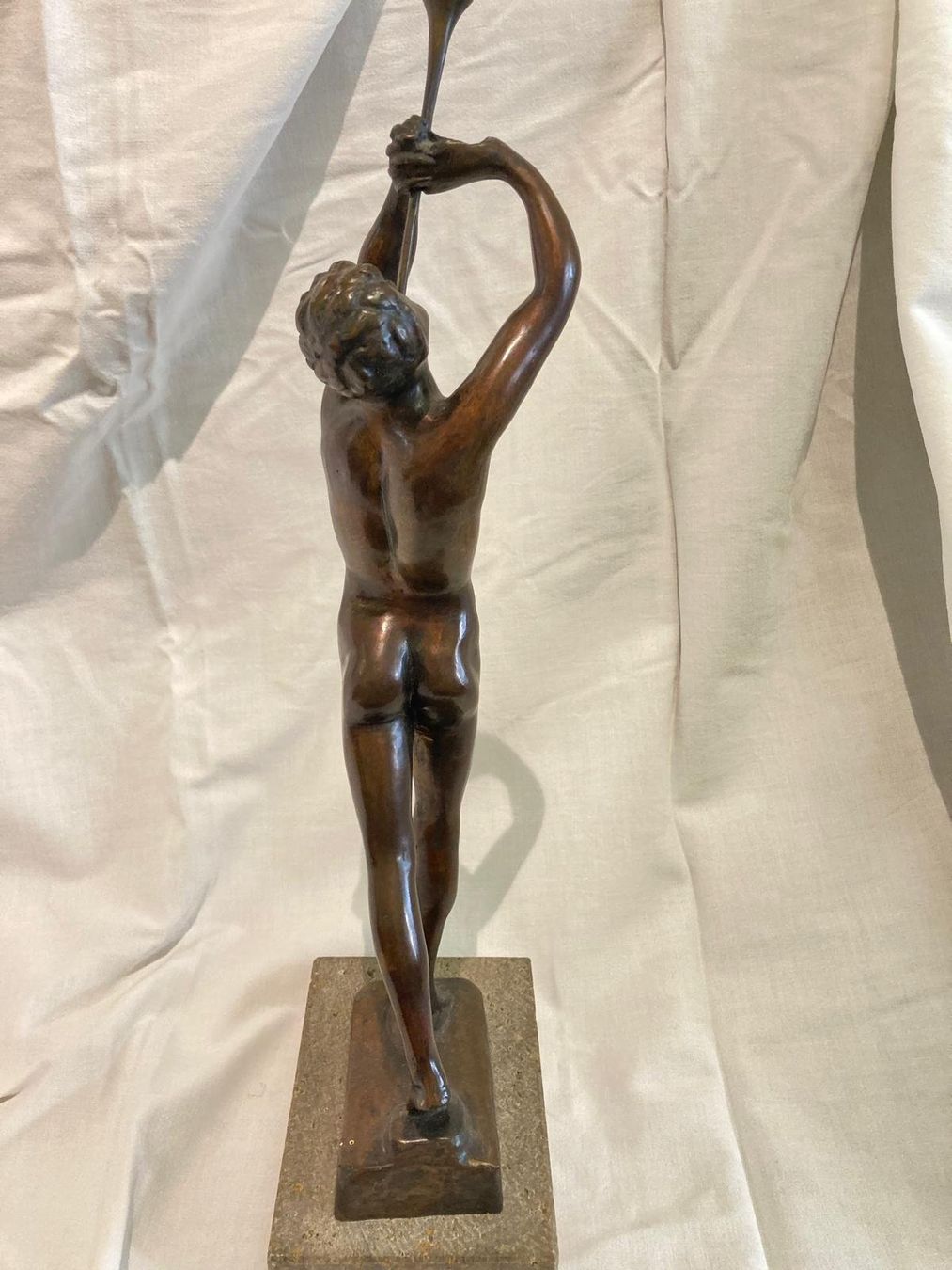 Sculture & Statue: Bronze figurale Skulptur "Flötenspieler" – Usato da Niederhelfenschwil venduto da Chleeblatt1938 1