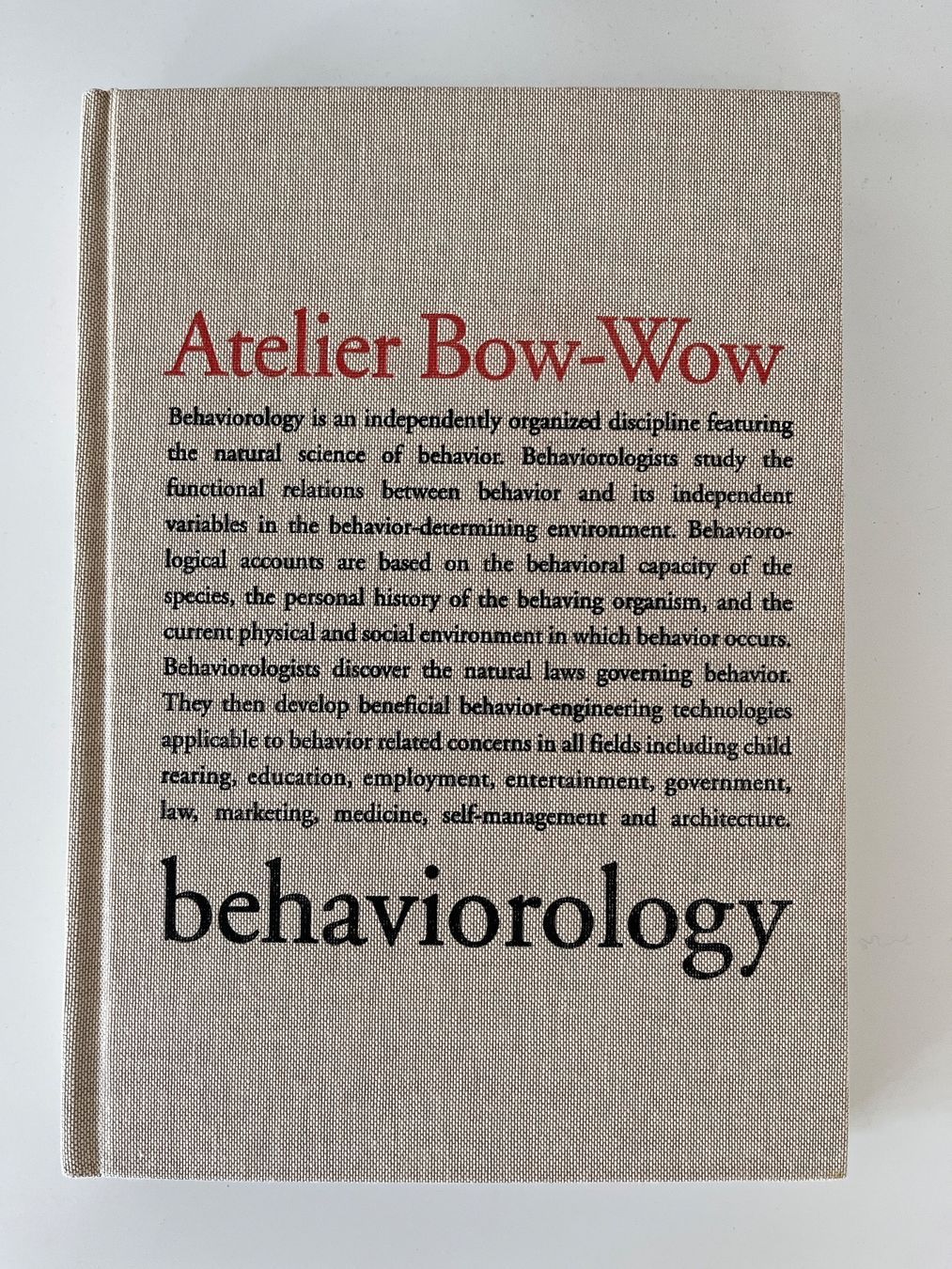 Libri: Atelier Bow-Wow - behaviorology – Usato da zürich venduto da Cf8000 1
