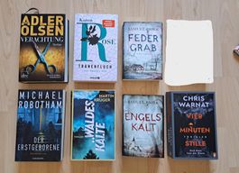 7x Romane, Thriller, Bücherpaket gemischt
