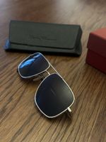 Salvatore Ferragamo Horsebit Aviator Sonnenbrille Gold