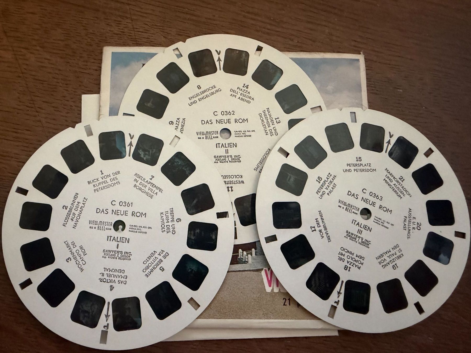 View-master Giocattoli: View-Master 3D: Nr. C 036 ROMA MODERNA Italie – Usato da Tegerfelden venduto da siebenmacky 2