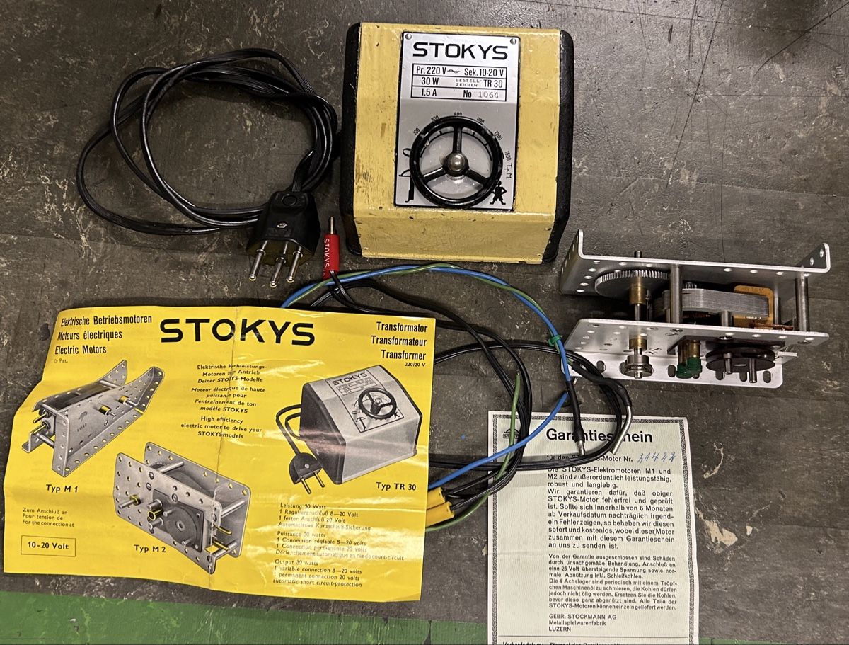 Motori: Stokys Antriebsmotor mit Transformator – Usato da Niederscherli venduto da dampfueli