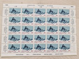  Finsteraarhorn 10 Rappen-Bogen 1966 Top! postfrisch