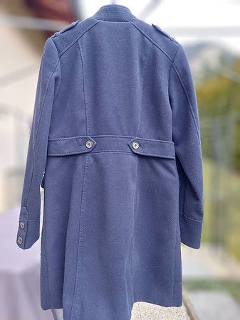 Manteau d'hiver bleu foncé pour femme