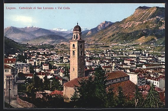 Cartes postales: Lugano, Cattedrale di San Lorenzo e Val  – D'occasion à Berlin par bartko-reher