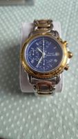 MICHEL JORDI Chronograph Stahl Gold Automatik Uhr mit Datum