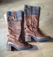 Bottes en cuir fourrées marron taille 38 Manas Design