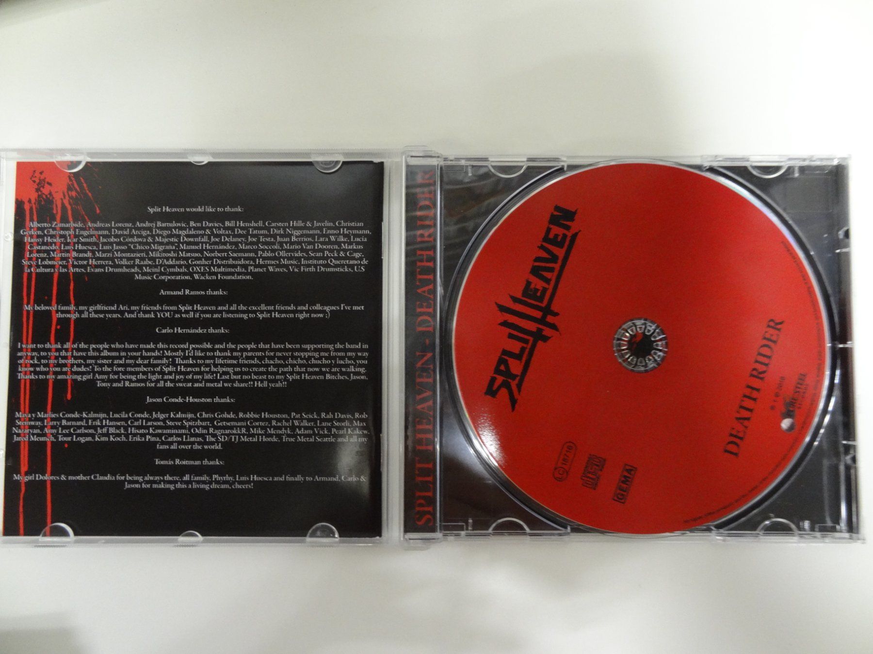 CD: Split Heaven - Death Rider CD – Usato da luzern venduto da musicandart 2
