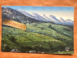Alte Toggenburg Ansichtskarte mit Churfirsten Rarität!