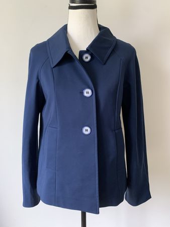 CHIARULLI Blazer kurze Jacke Gr. 36 blau Übergangsjacke