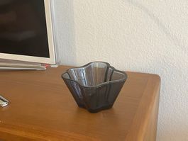 Iittala Aalto Schale/Kerzenhalter, dunkelblau