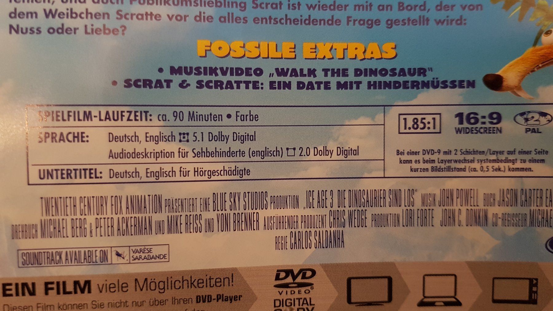Alle DVDs: DVD Ice Age 3 / Version A – Gebraucht aus Oetwil am See von fineli2 1