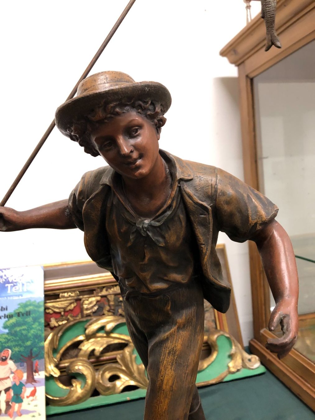 Sculture & Statue: Bronze Statue "Der Fischer" antik – Usato da Schönenwerd venduto da kybi 1
