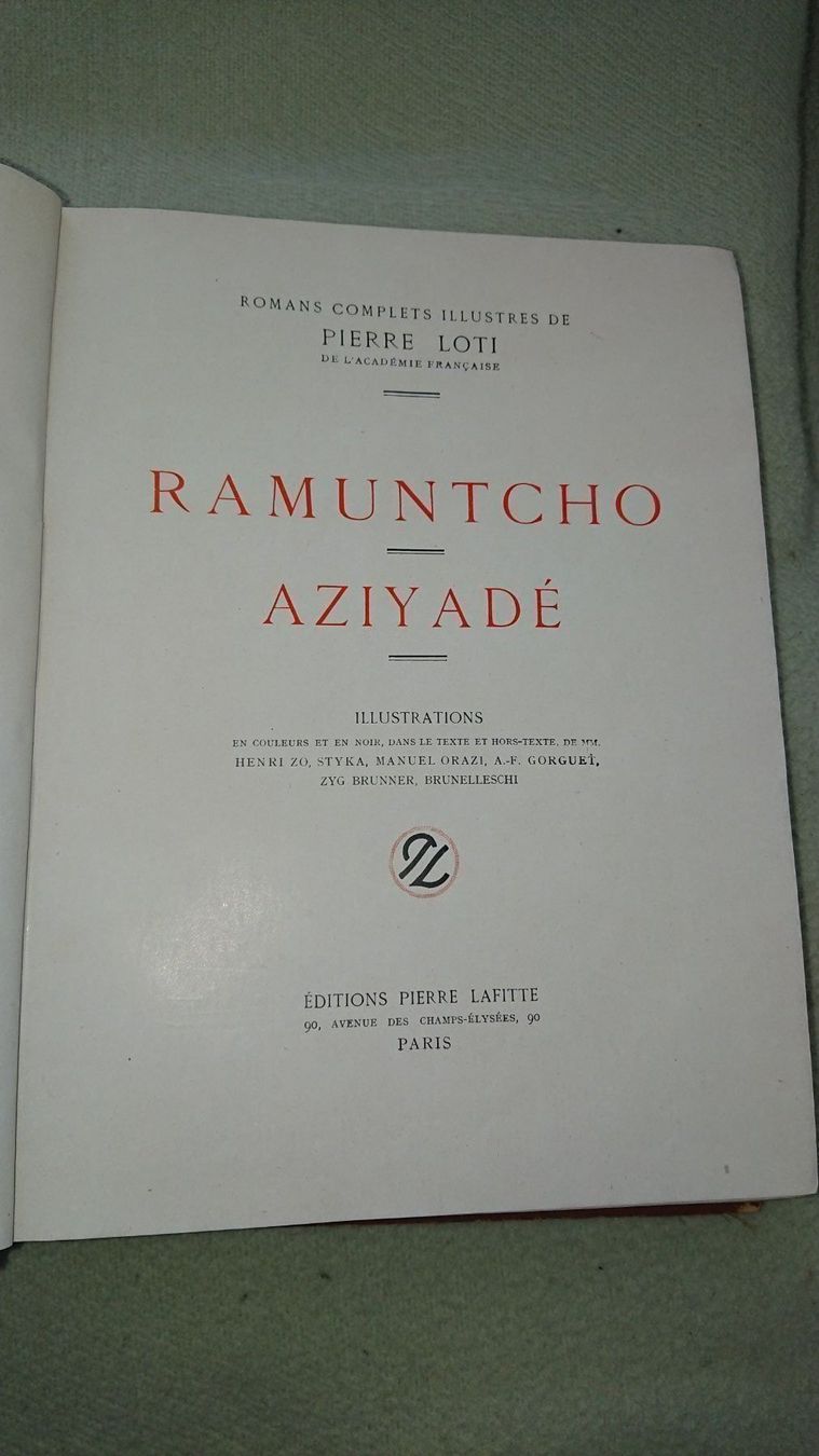 Libri: Pierre Loti / Ramuntcho / Aziyadé – Usato da Cortaillod venduto da signep 5