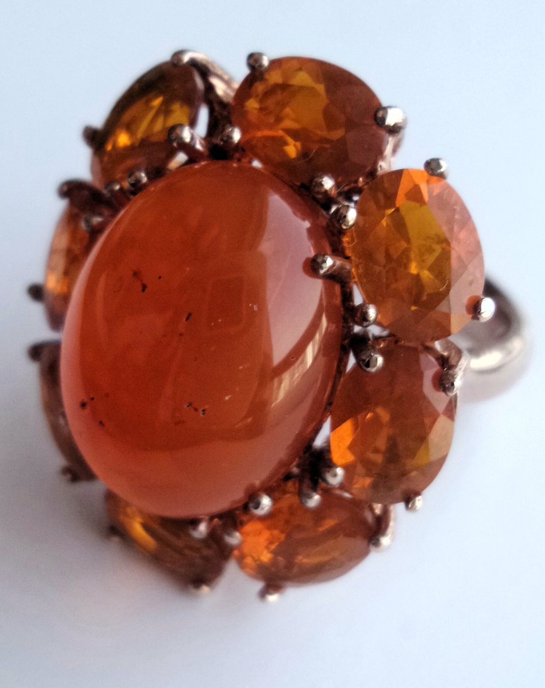 Anelli: Edelstein Fingerring orange – Nuovo e nell'imballaggio originale da Zürich venduto da adriben 9