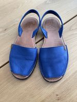  Leder-Sandalen von "POPA" Gr. 40 blau Made in Spain