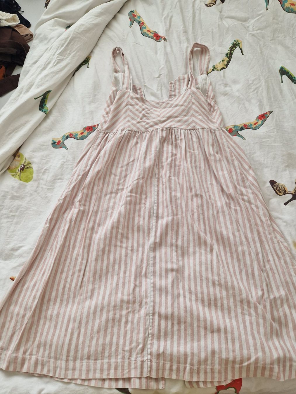 Mango Kleider: Mango Kleid gestreift rosa Leinen Gr. L – Gebraucht aus Erlinsbach SO von ULIKH 8