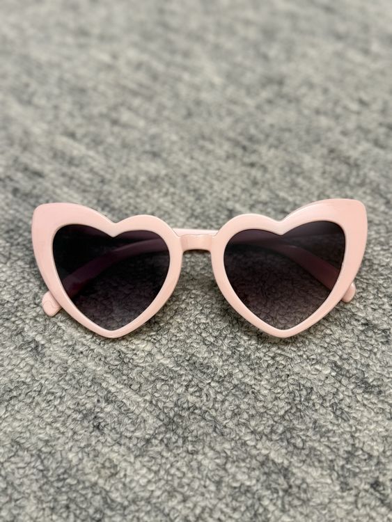 Valentinstag Herz-Stirnband & Herz-Sonnenbrille Set – Rosa, Funkelnd Für Partys & Fotos